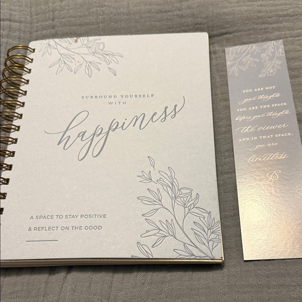 Elegant Gray Spiral Notebook for Home Office